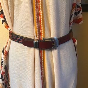 Mountain Horse MX multicolored leather rope belt